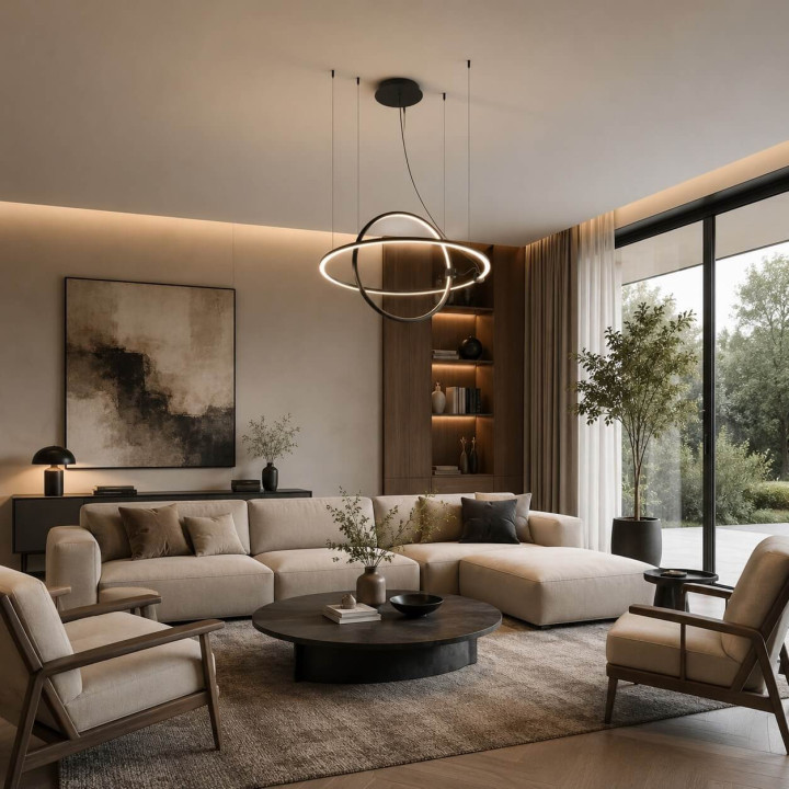 AQFORM BUCLO giro LED zwieszany 59061 lampa wisząca 2 koła