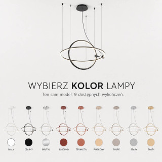 AQFORM BUCLO giro LED 59061 pendant lamp with two hanging rings