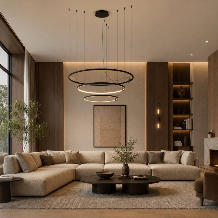 AQFORM BUCLO ripples 59987 LED cascading rings in 8 colors
