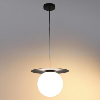 ELKIM GLOBE/Z LED sphere pendant lamp, 20 cm or 30 cm, black, 3000K