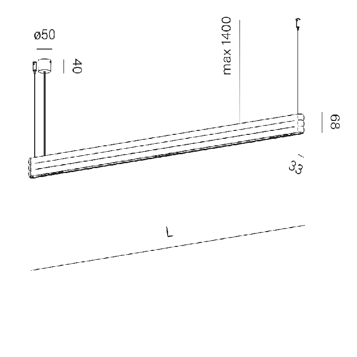 AQFORM RIBBY line points up&down LED suspended 59982/3 linear