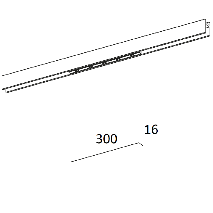 AQFORM ALULINE mini points LED multitrack 16535 punktowa DALI  48V