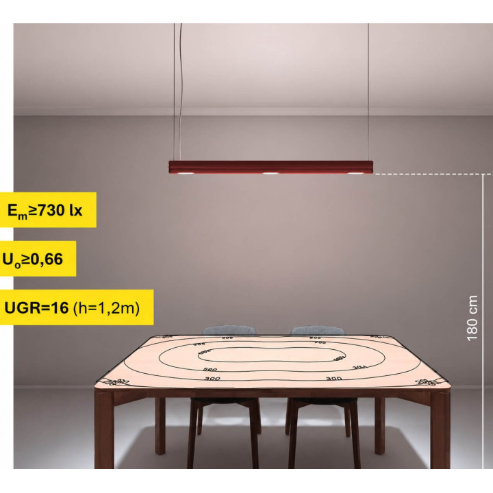 AQFORM RIBBY line points up&down LED suspended 59982/3 linear