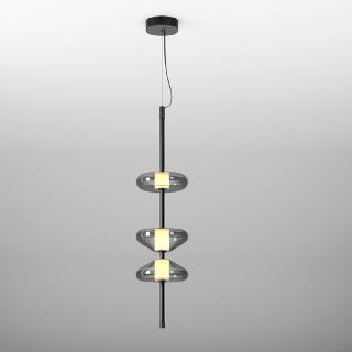 AQFORM BEADS vert line LED 57992 pionowa lampa 3 szklane klosze