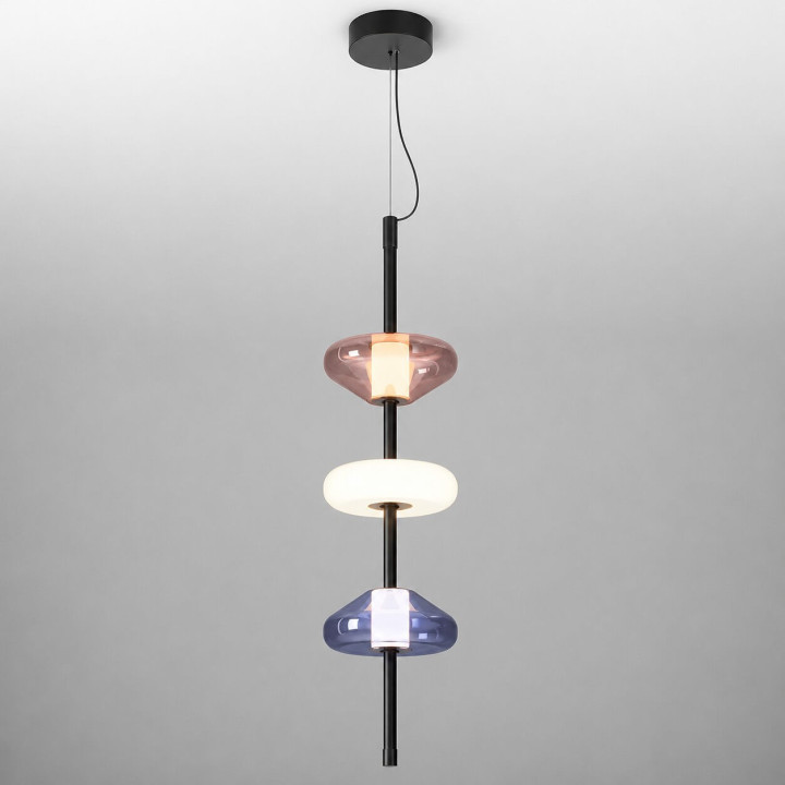 AQFORM BEADS horiz line LED 57992 vertical composition of glass shades