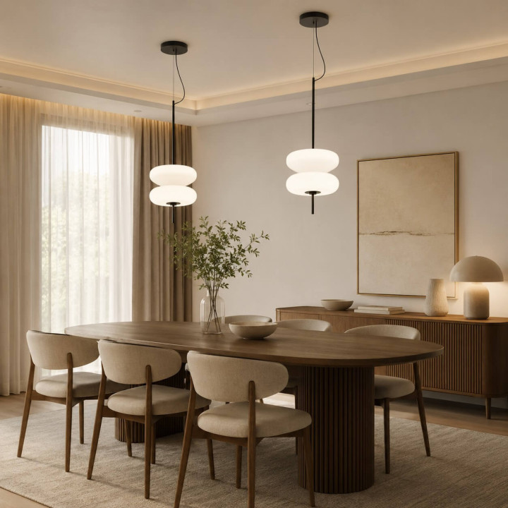 AQFORM BEADS ovo LED 59995 pendant light &ndash; choice of 2 glass shades