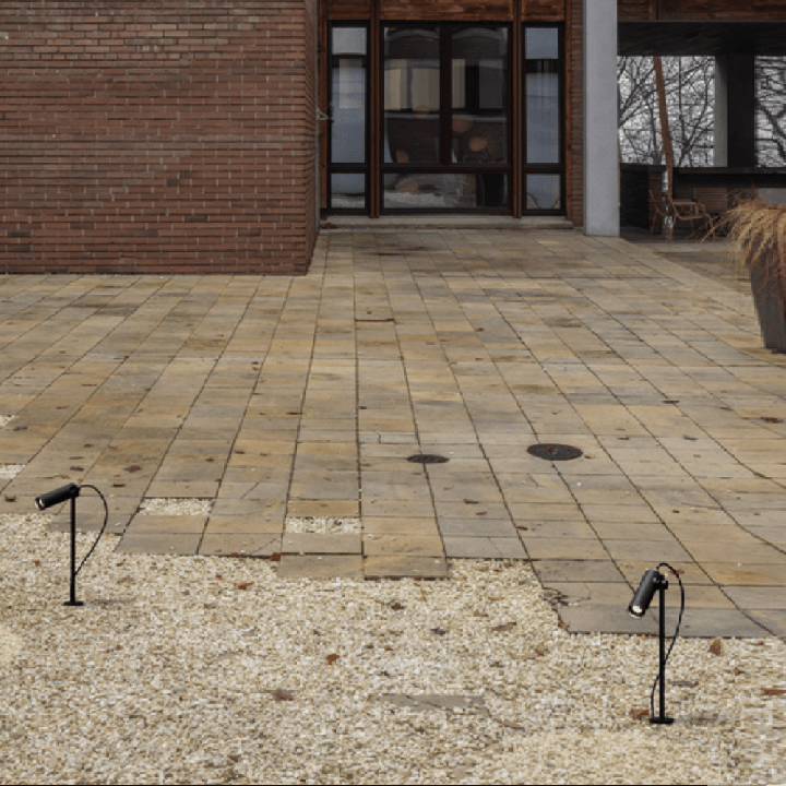 AQFORM DART LED 24V exterior upright 26594 bollard with LED spotlight