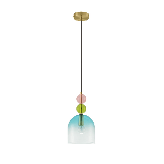 LUCES BALAM LE43396 pendant lamp E14 5W colored glass