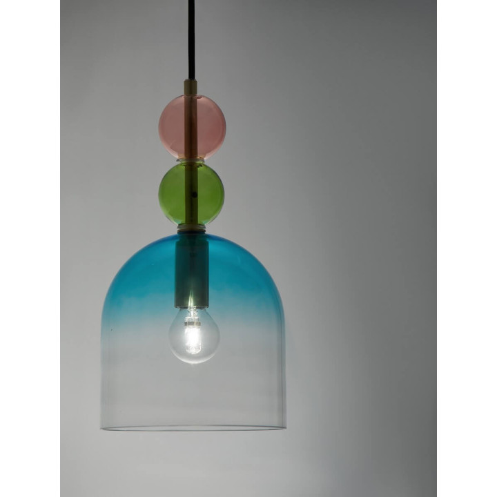 LUCES BALAM LE43396 pendant lamp E14 5W colored glass
