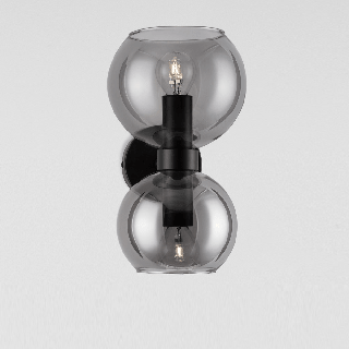 LUCES REPOS LE42648 kinkiet 2 szklane kule z dymionego szkła