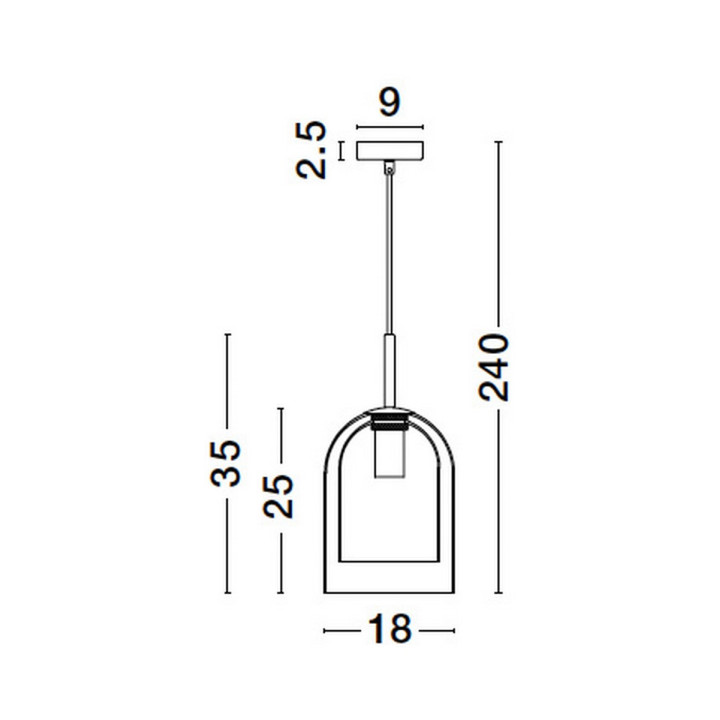 LUCES BONAO LE42639/42 E27 pendant lamp, shade available in 2 colors
