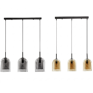 LUCES BONAO BONAO LE42641/4 potr&oacute;jna lampa wisząca z podw&oacute;jnego szkła