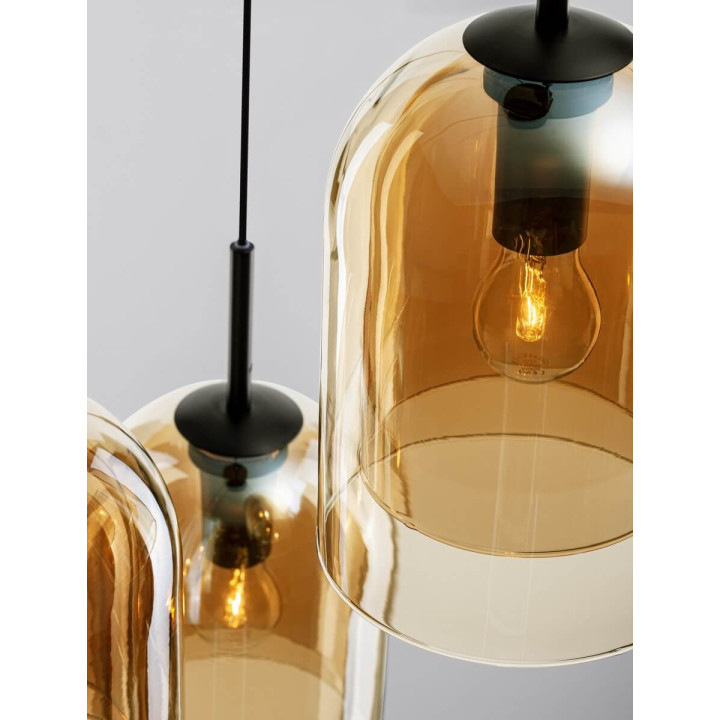 LUCES BONAO LE42640/3 3xE27 pendant lamp with double glass shades
