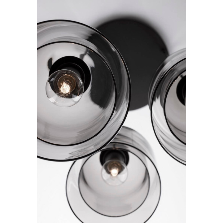 LUCES BONAO LE42640/3 3xE27 pendant lamp with double glass shades