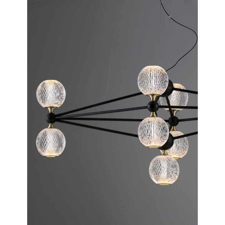 LUCES BOYA LE42738 lampa wisząca LED 3200K idealna do salonu i jadalni
