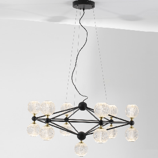 LUCES BOYA LE42739 lampa wisząca z kryształowymi kulami akrylowymi