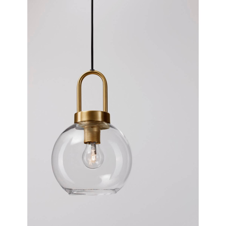 LUCES BANES LE42653 złota lampa wisząca szklana kula E27
