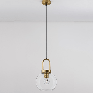 LUCES BANES LE42653 gold glass globe pendant lamp E27
