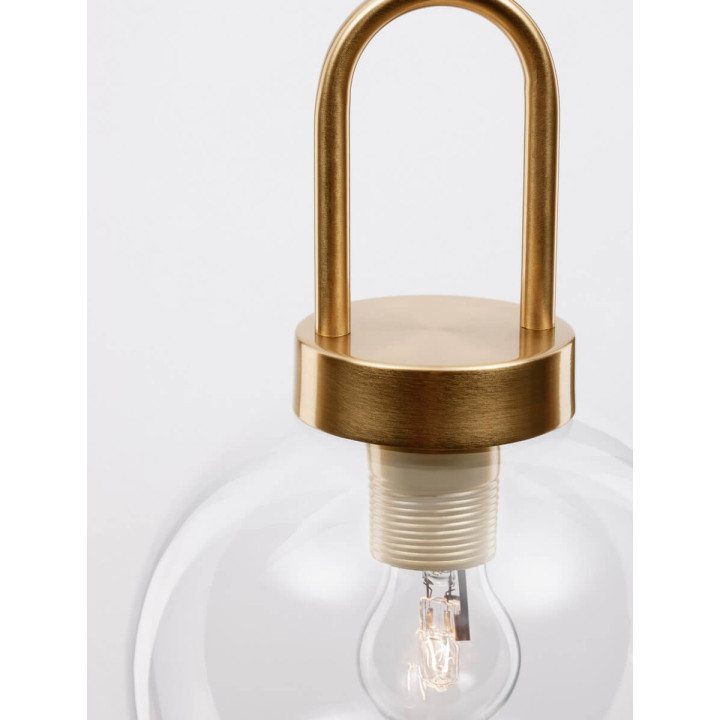 LUCES BANES LE42653 złota lampa wisząca szklana kula E27