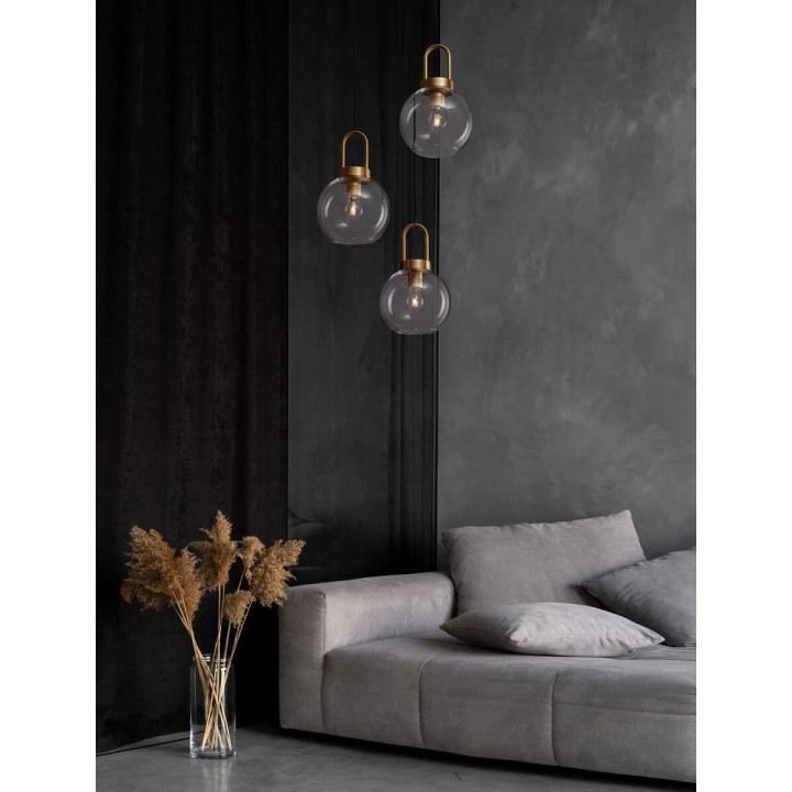 LUCES BANES LE42655 lampa wisząca z 3 szklanymi kloszami