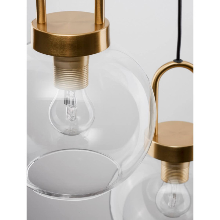 LUCES BANES LE42655 lampa wisząca z 3 szklanymi kloszami