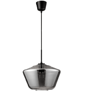 LUCES CANETE LE41940 lampa wisząca E27 12W szklany klosz dymiony