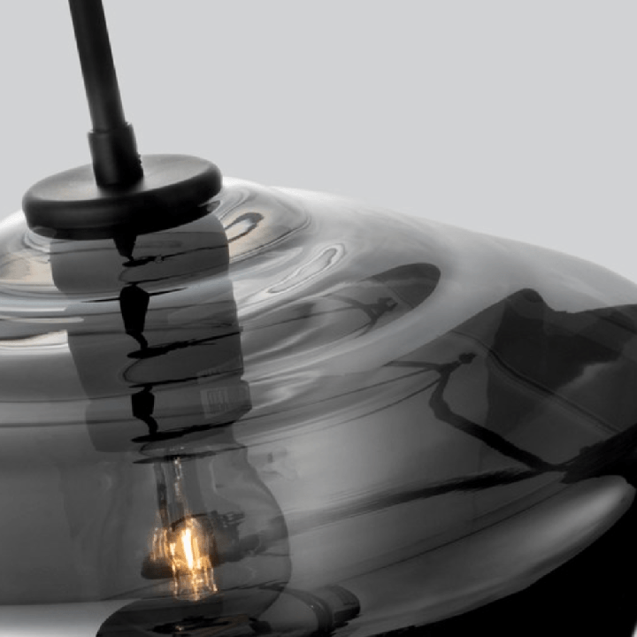 LUCES CANETE LE41940 pendant lamp E27 12W smoked glass shade