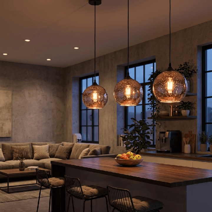 LUCES CEPEDA LE41961 lampa wisząca szklany klosz w kształcie kuli