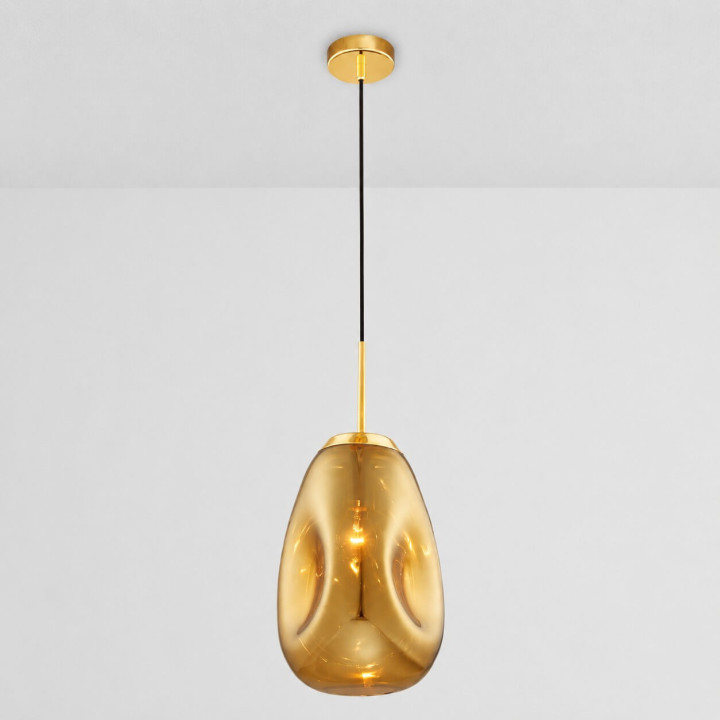 LUCES CARMEN LE41948/50/52 lampa wisząca klosz złoty, miedziany, chrom