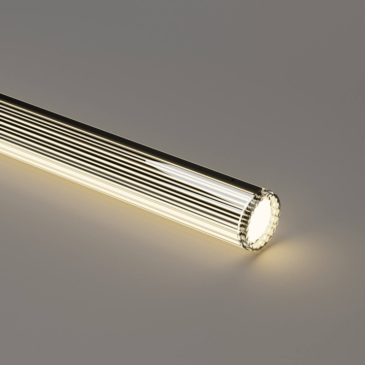 LUMEA Tube SL1097 lampa wisząca rura LED 3000K-4000K czarna 120-150cm