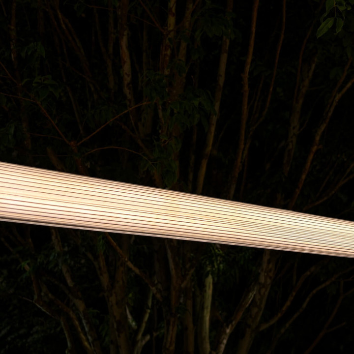 LUMEA Tube SL1097 lampa wisząca rura LED 3000K-4000K czarna 120-150cm