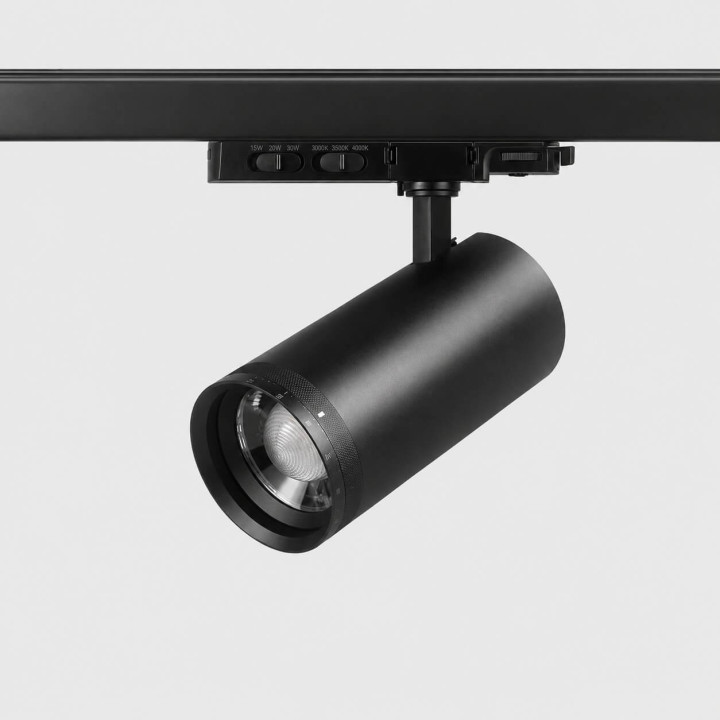 Modern track Light 3F white, black LED 15W 3000K-5700K