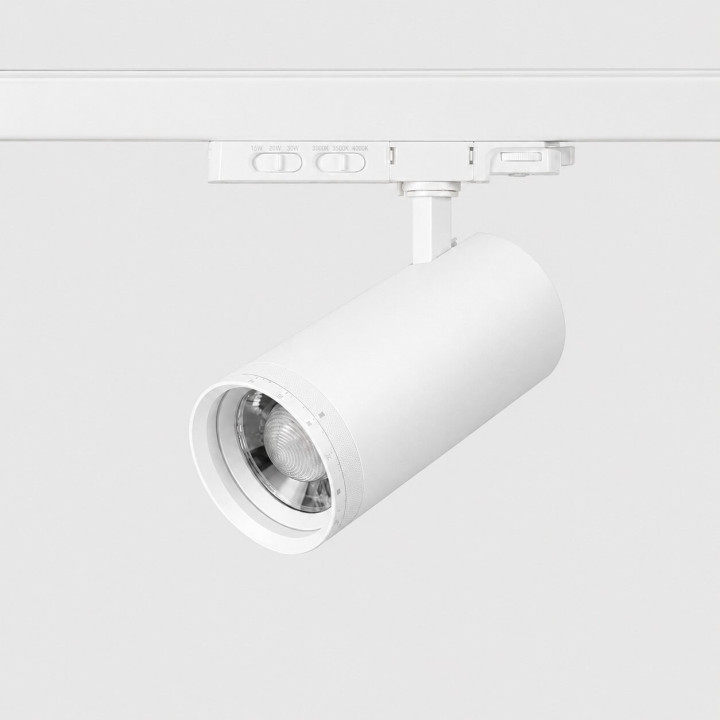 Modern track Light 3F white, black LED 15W 3000K-5700K