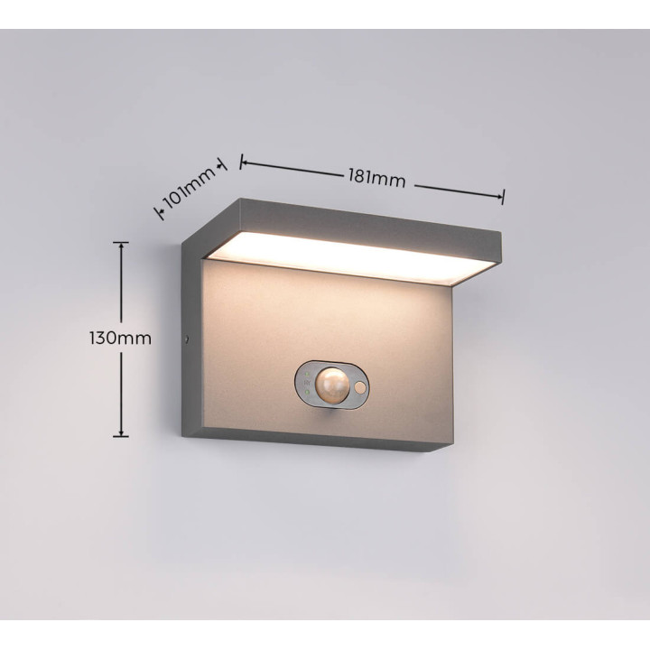TRIO BLYDE lampa ścienna zewnętrzna LED IP65 z czujnikiem ruchu