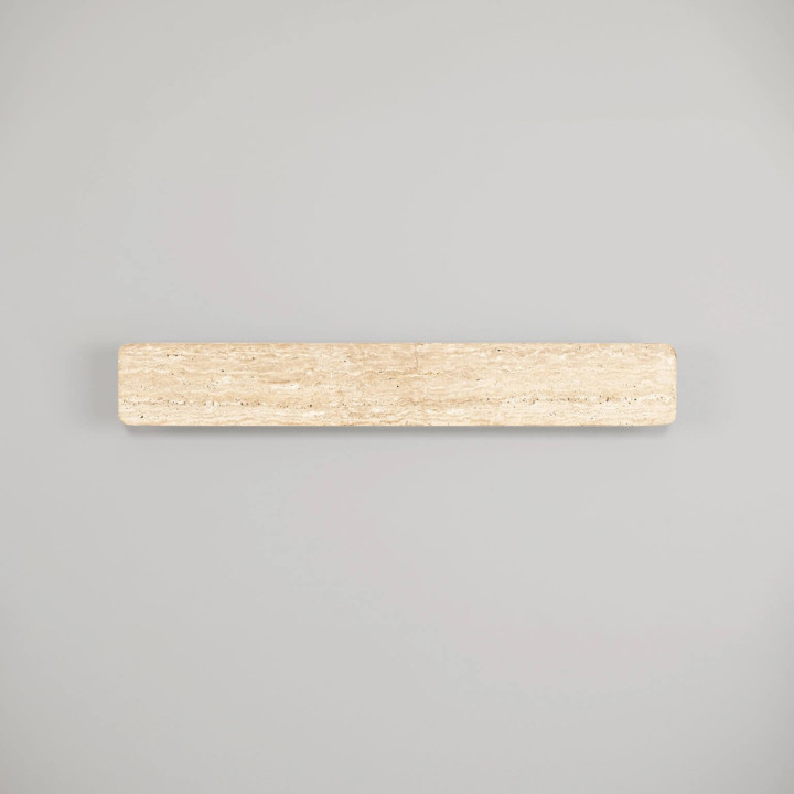 LUCES ALYSSA 60cm Linear LED Wall Lamp 3000K in Natural Beige Travertine