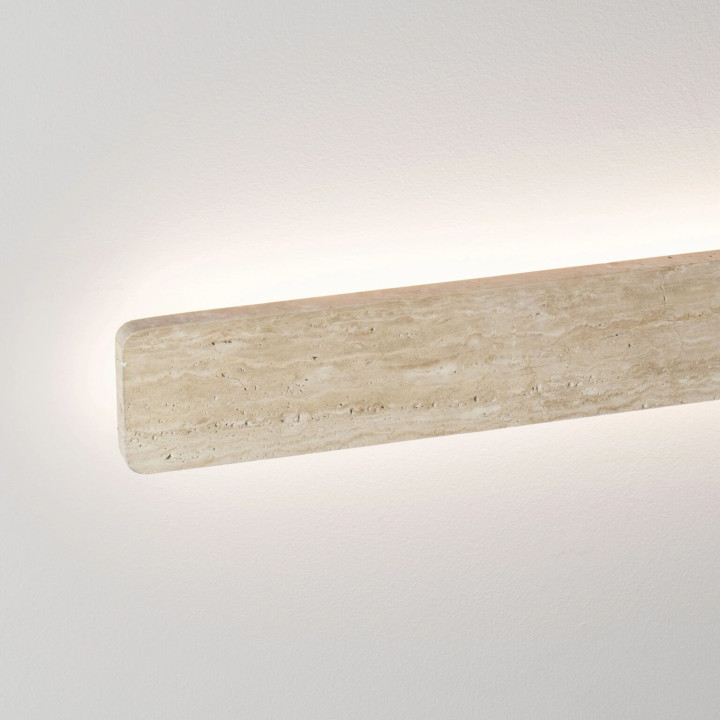 LUCES ALYSSA 60cm Linear LED Wall Lamp 3000K in Natural Beige Travertine