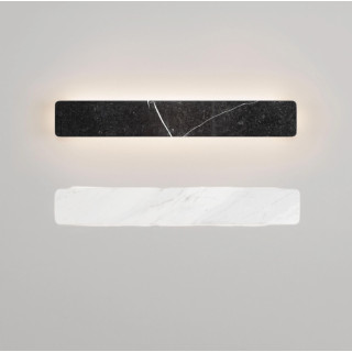LUCES ALYSSA marmurowy, podłużny kinkiet LED 60cm 3000K biały, czarny