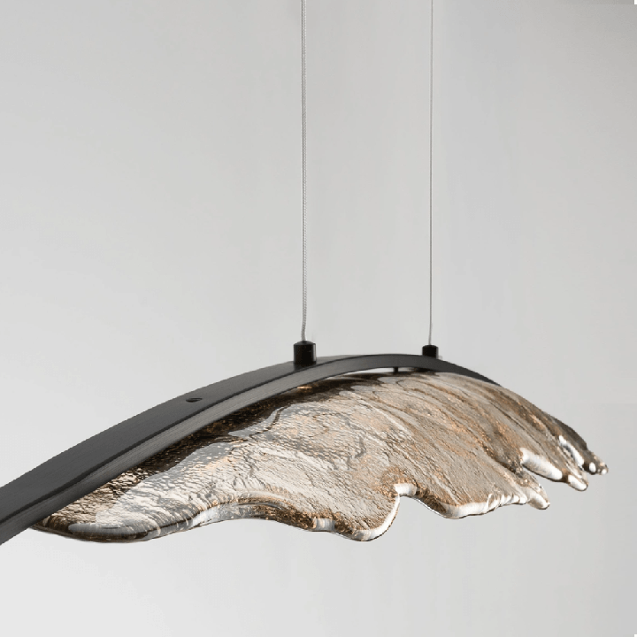 LUCES AMADO podłużna lampa wisząca LED 3000K szkło artystyczne
