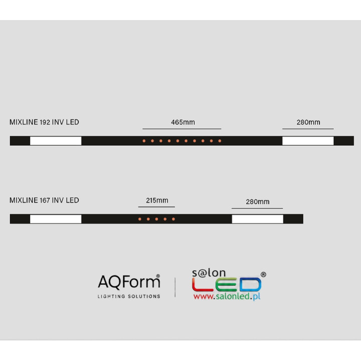 AQFORM MIXLINE INV LED wpuszczany 30228, 30229 nowoczesna