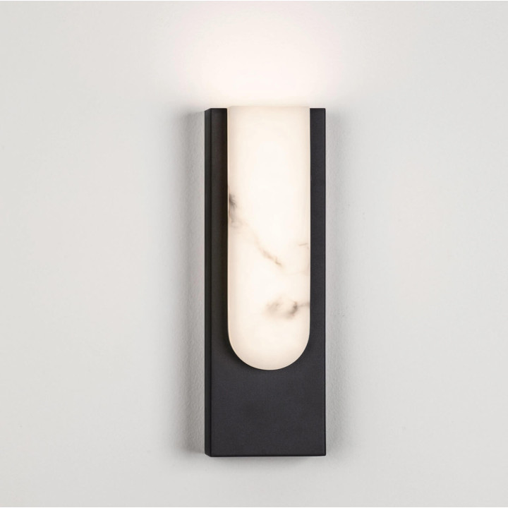 LUCES LESTER 13W Alabaster LED Wall Light gold, black 30cm, 3000K