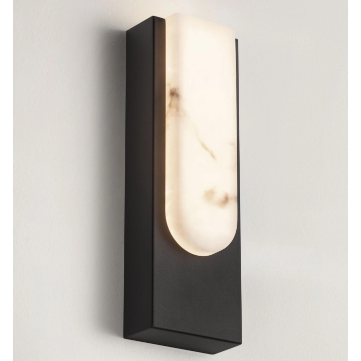 LUCES LESTER 13W Alabaster LED Wall Light gold, black 30cm, 3000K