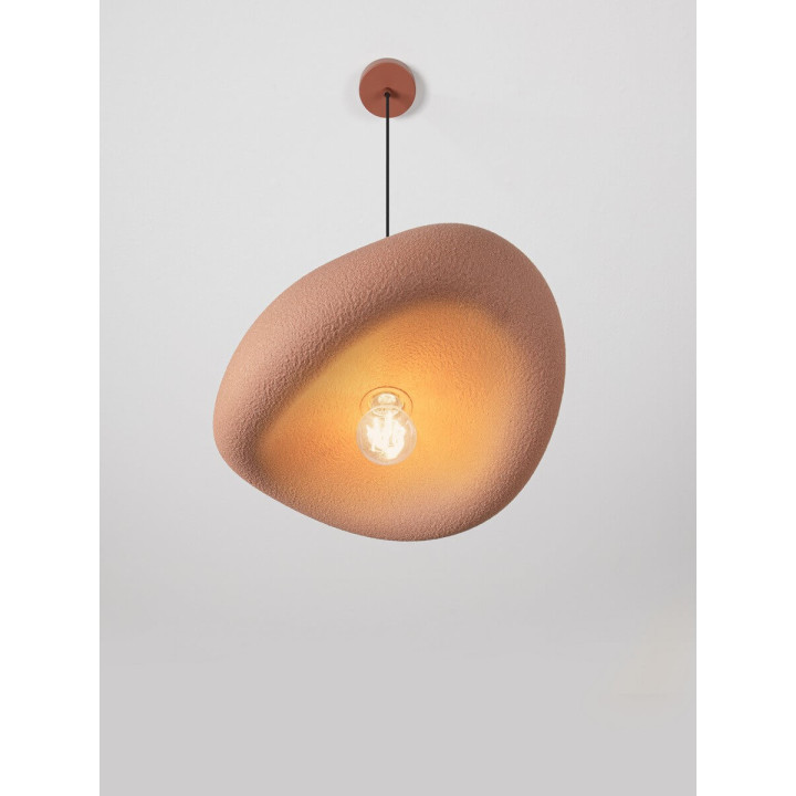 LUCES BAMBEL modern pendant lamp white, gray, terracota 1xE27