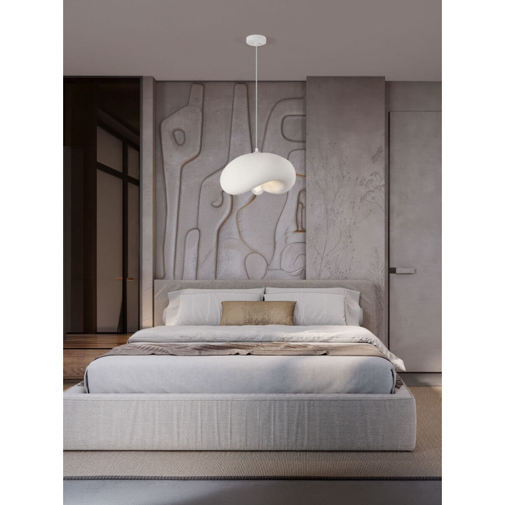 LUCES BAMBEL modern pendant lamp white, gray, terracota 1xE27