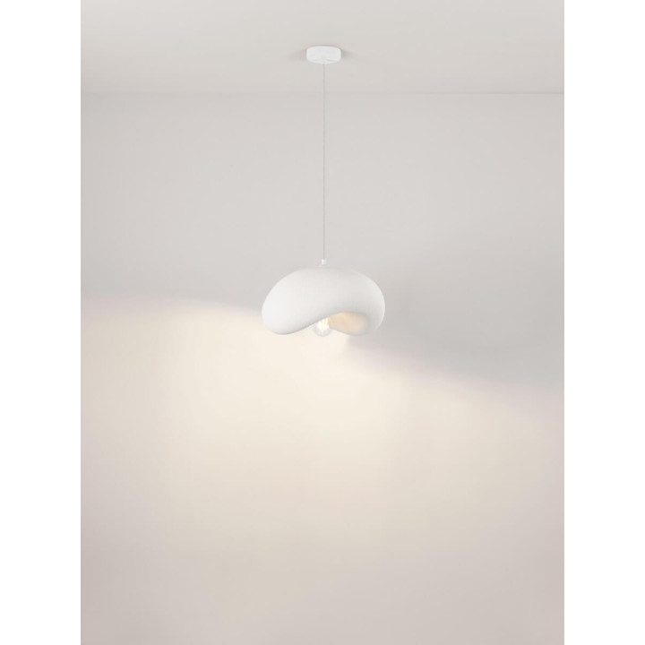 LUCES BAMBEL modern pendant lamp white, gray, terracota 1xE27