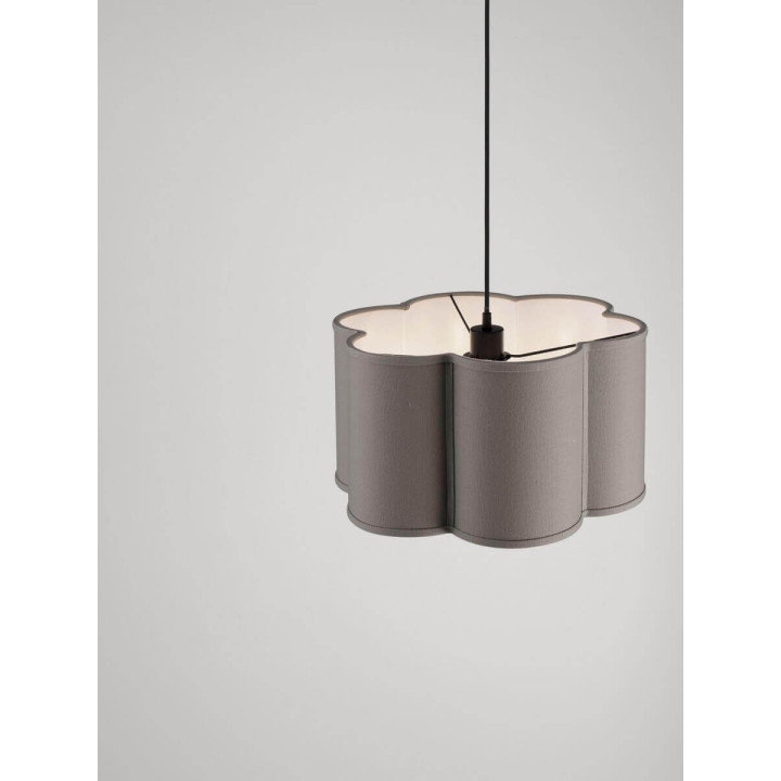 LUCES BLOOSY linen and metal pendant lamp &ndash; available in 3 colors