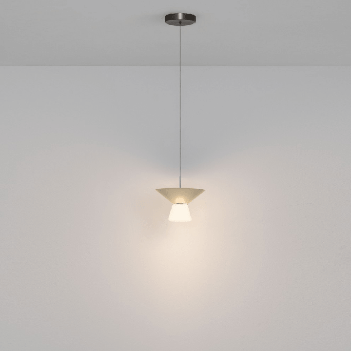 LUCES BARIS glass and metal pendant lamp, trendy colors and 2 sizes