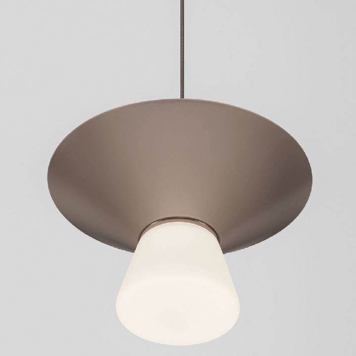 LUCES BARIS lampa wisząca LED szkło i metal, modne kolory i 2 rozmiary