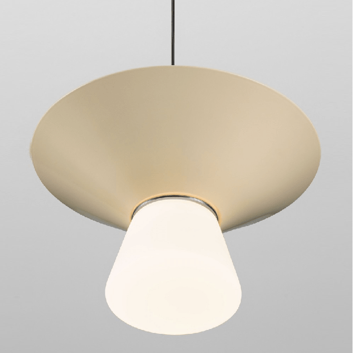 LUCES BARIS glass and metal pendant lamp, trendy colors and 2 sizes