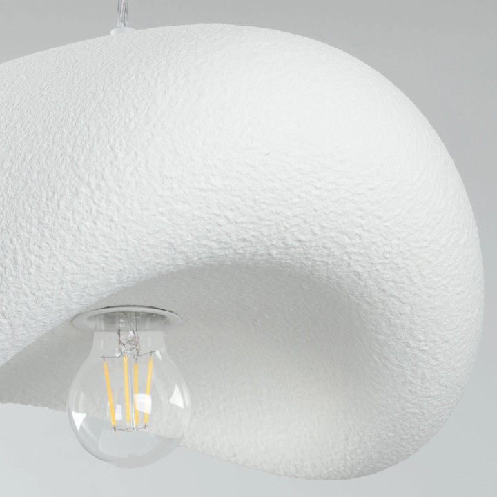 LUCES BAMBEL modern pendant lamp white, gray, terracota 1xE27