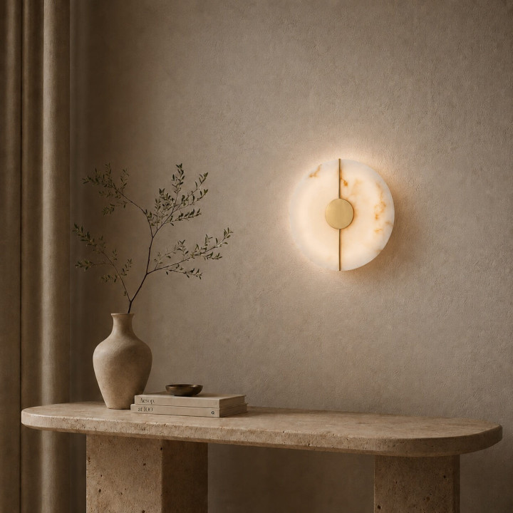 LUCES MAIRANA LE44619 LED marble wall lamp 3000K round
